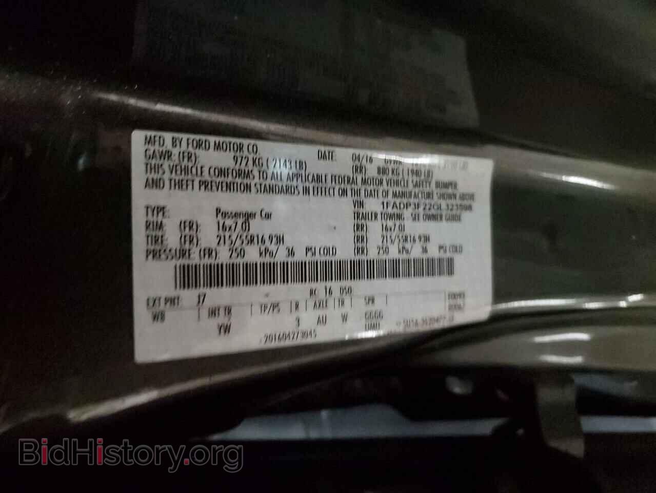 2016 FORD FOCUS - VIN: 1FADP3F22GL323598 - Photo 12