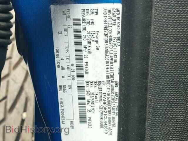 2012 FORD FOCUS - VIN: 1FAHP3K21CL443619 - Фото 10