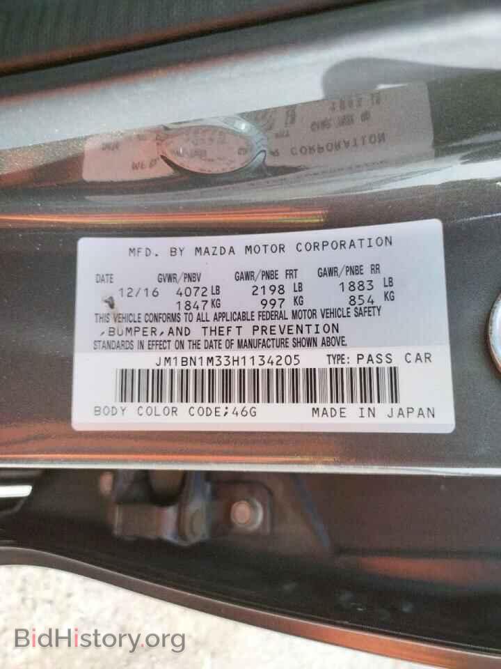 2017 MAZDA 3 - VIN: JM1BN1M33H1134205 - Фото 10