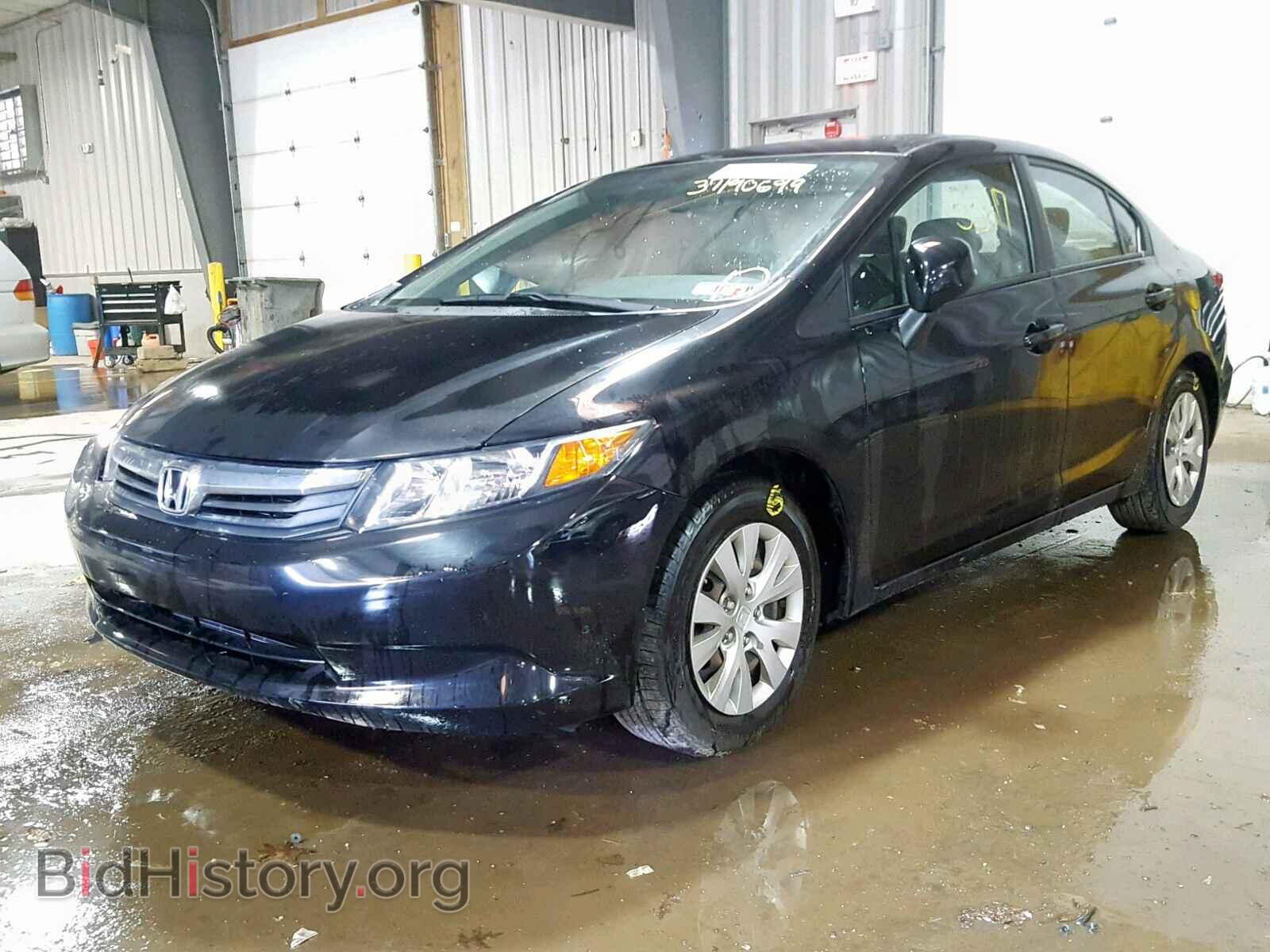2012 HONDA CIVIC LX - VIN: 2HGFB2F52CH604864 - Фото 2