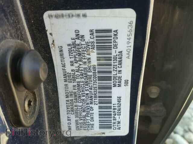2003 TOYOTA COROLLA - VIN: 2T1BR32E73C008499 - Фото 10