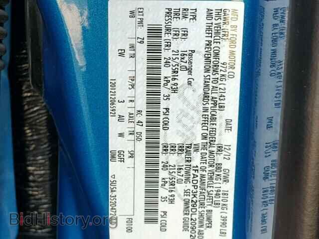 2013 FORD FOCUS - VIN: 1FADP3K29DL209020 - Photo 10
