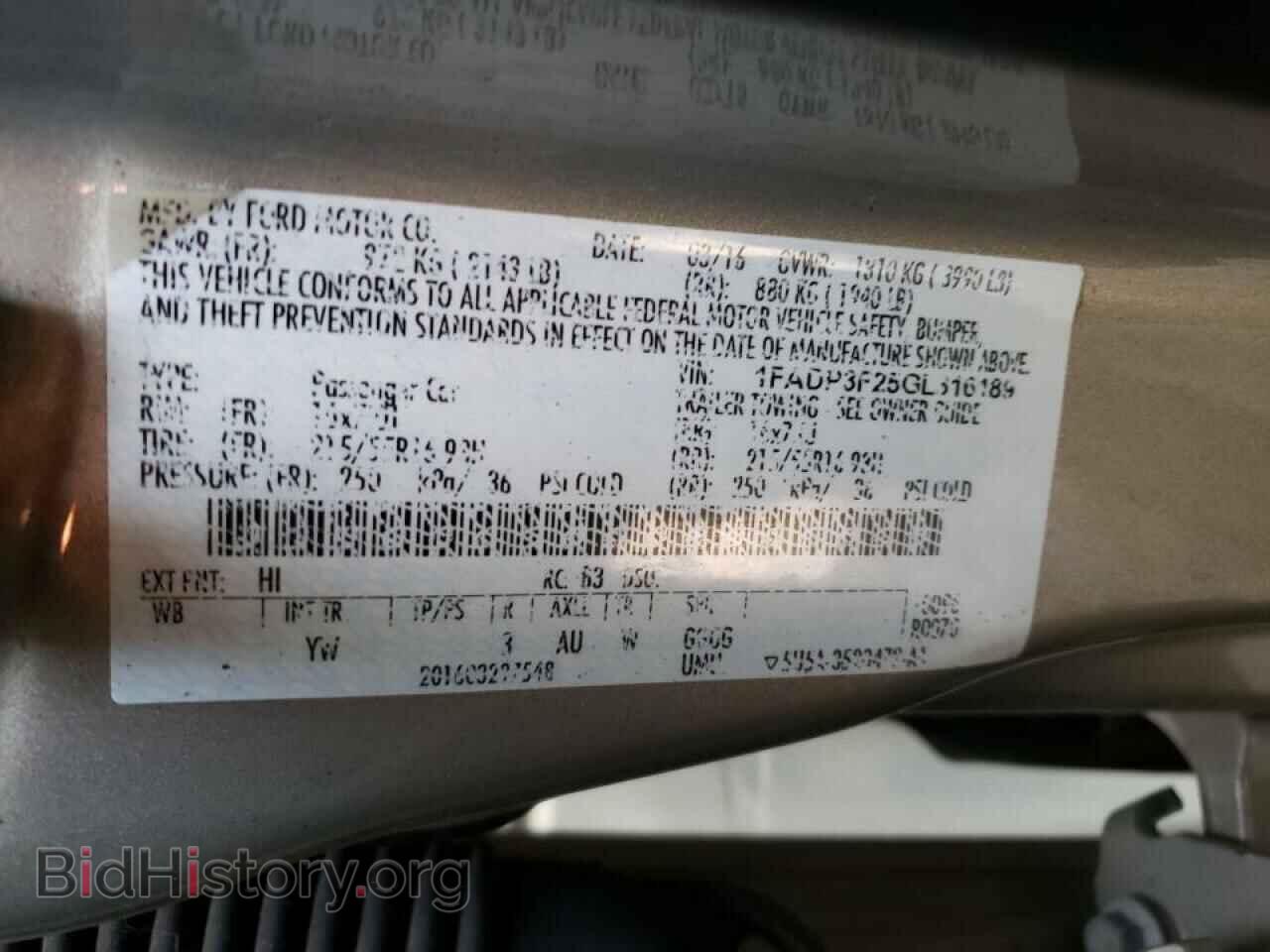 2016 FORD FOCUS - VIN: 1FADP3F25GL316189 - Photo 13