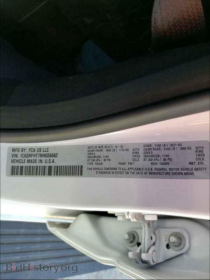 2021 RAM 1500 - VIN: 1C6SRFHT7MN556662 - Photo 10