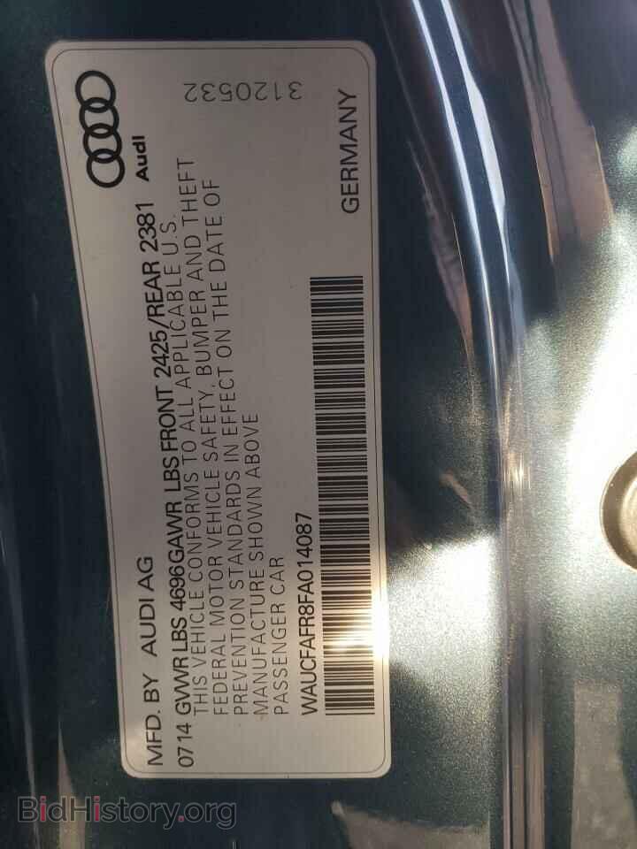 2015 AUDI A5 - VIN: WAUCFAFR8FA014087 - Фото 12