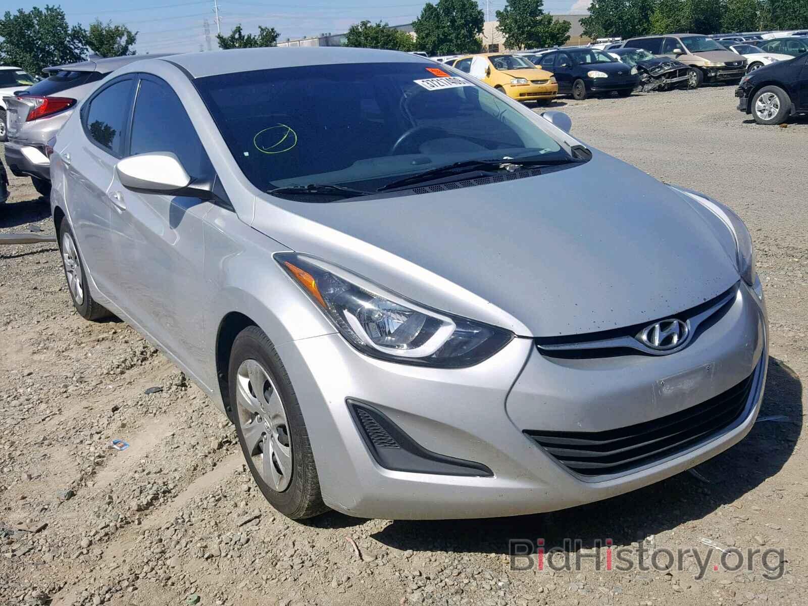 Photo 5NPDH4AE4GH717929 - HYUNDAI ELANTRA 2016