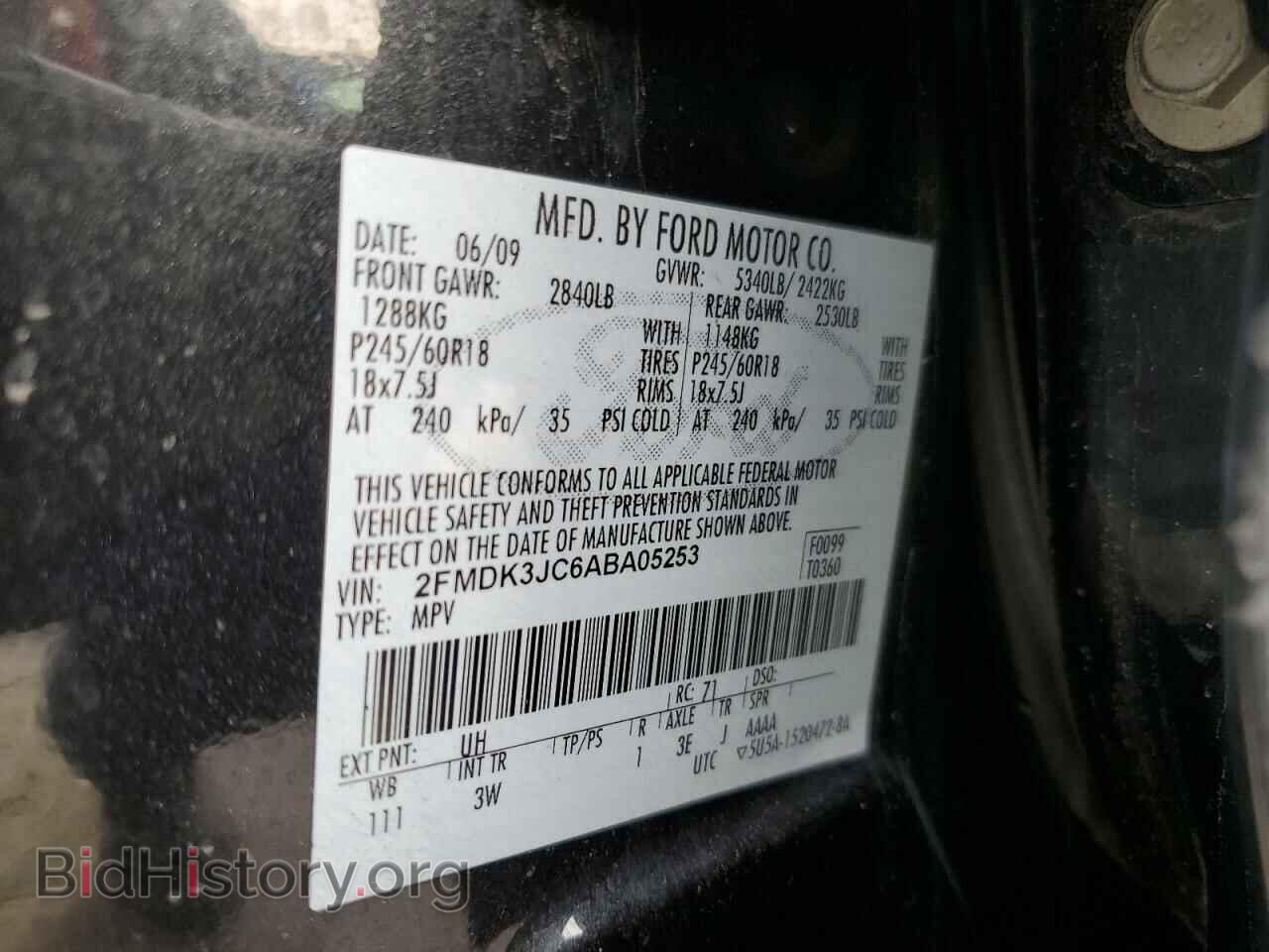 2010 FORD EDGE - VIN: 2FMDK3JC6ABA05253 - Фото 13