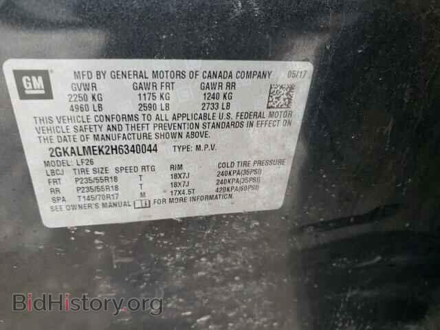 2017 GMC TERRAIN - VIN: 2GKALMEK2H6340044 - Фото 10