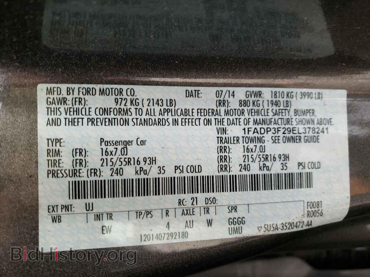 2014 FORD FOCUS - VIN: 1FADP3F29EL378241 - Photo 12