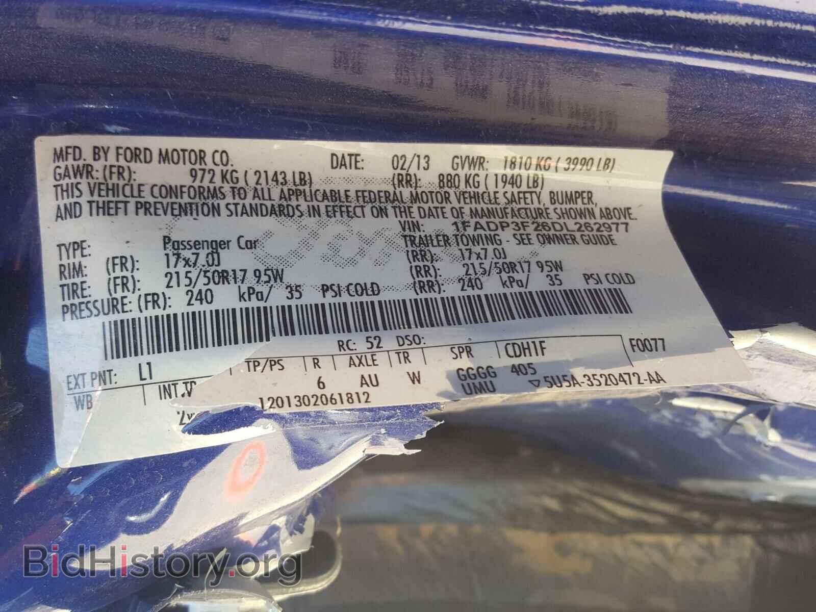 2013 FORD FOCUS - VIN: 1FADP3F26DL262977 - Photo 10