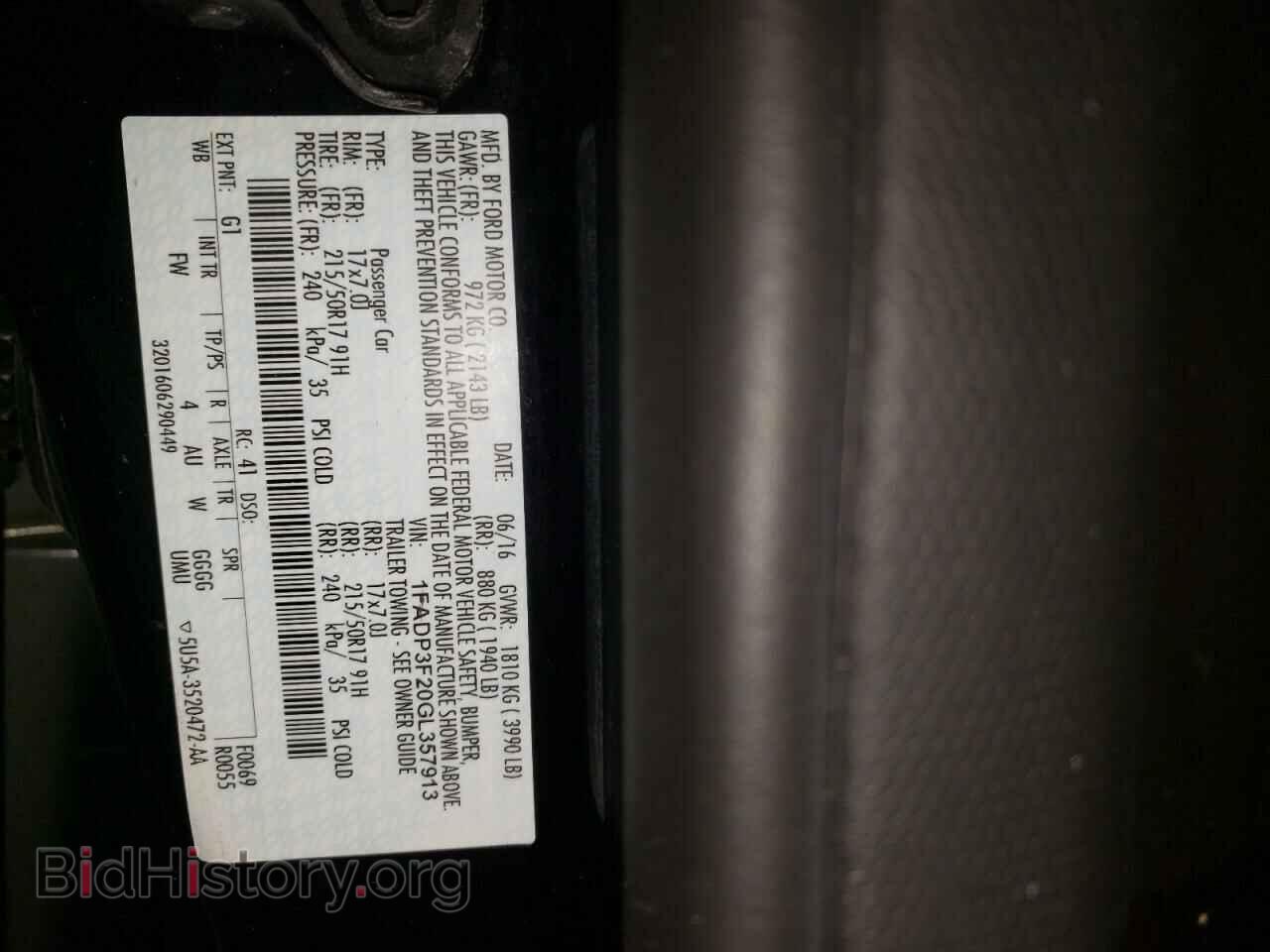 2016 FORD FOCUS - VIN: 1FADP3F20GL357913 - Фото 12