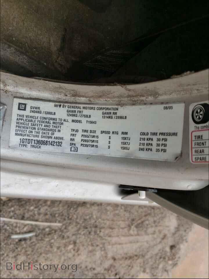 2006 GMC CANYON - VIN: 1GTDT136068142132 - Фото 10