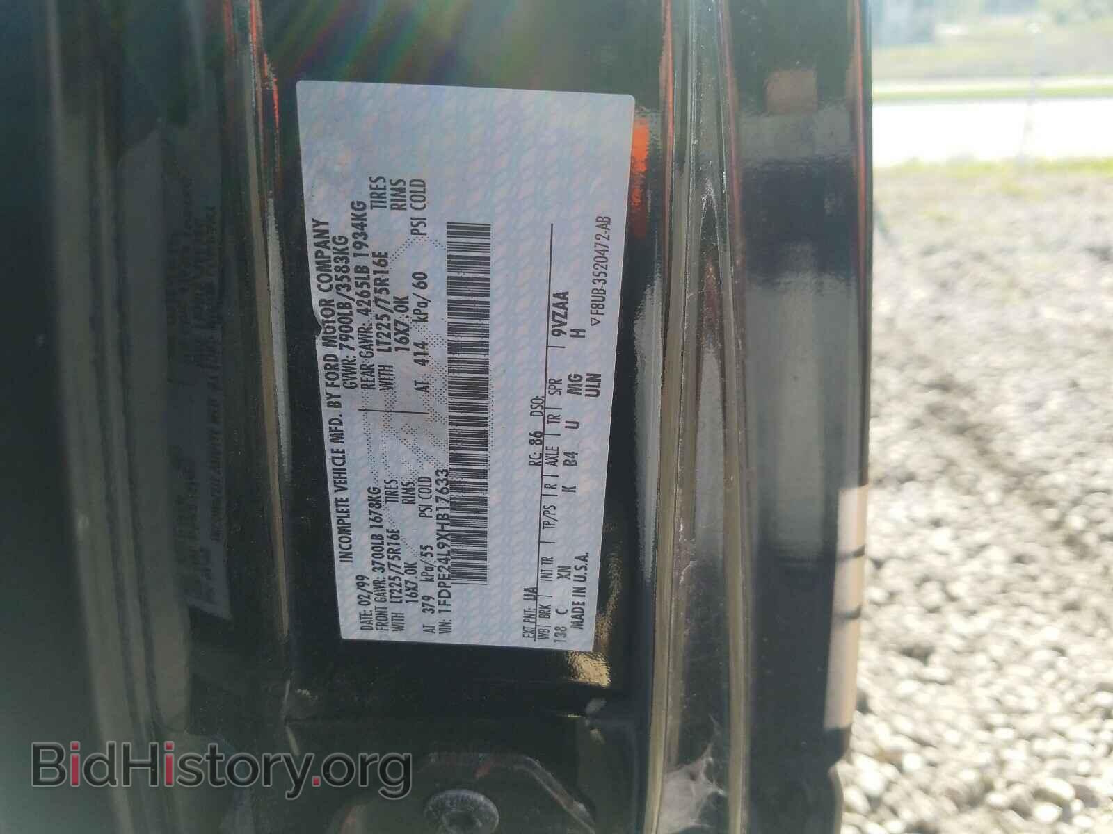 1999 FORD ECONOLINE - VIN: 1FDPE24L9XHB17633 - Photo 10