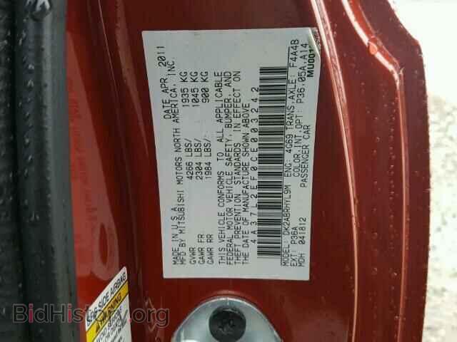 2012 MITSUBISHI ECLIPSE - VIN: 4A37L2EF0CE003242 - Фото 10