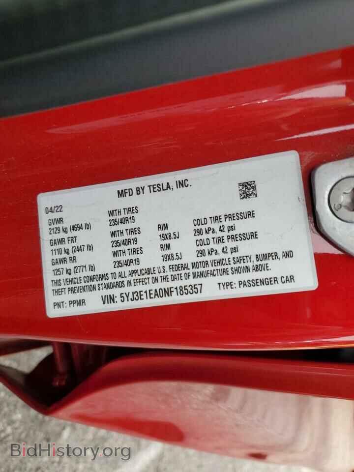 2022 TESLA MODEL 3 - VIN: 5YJ3E1EA0NF185357 - Photo 13
