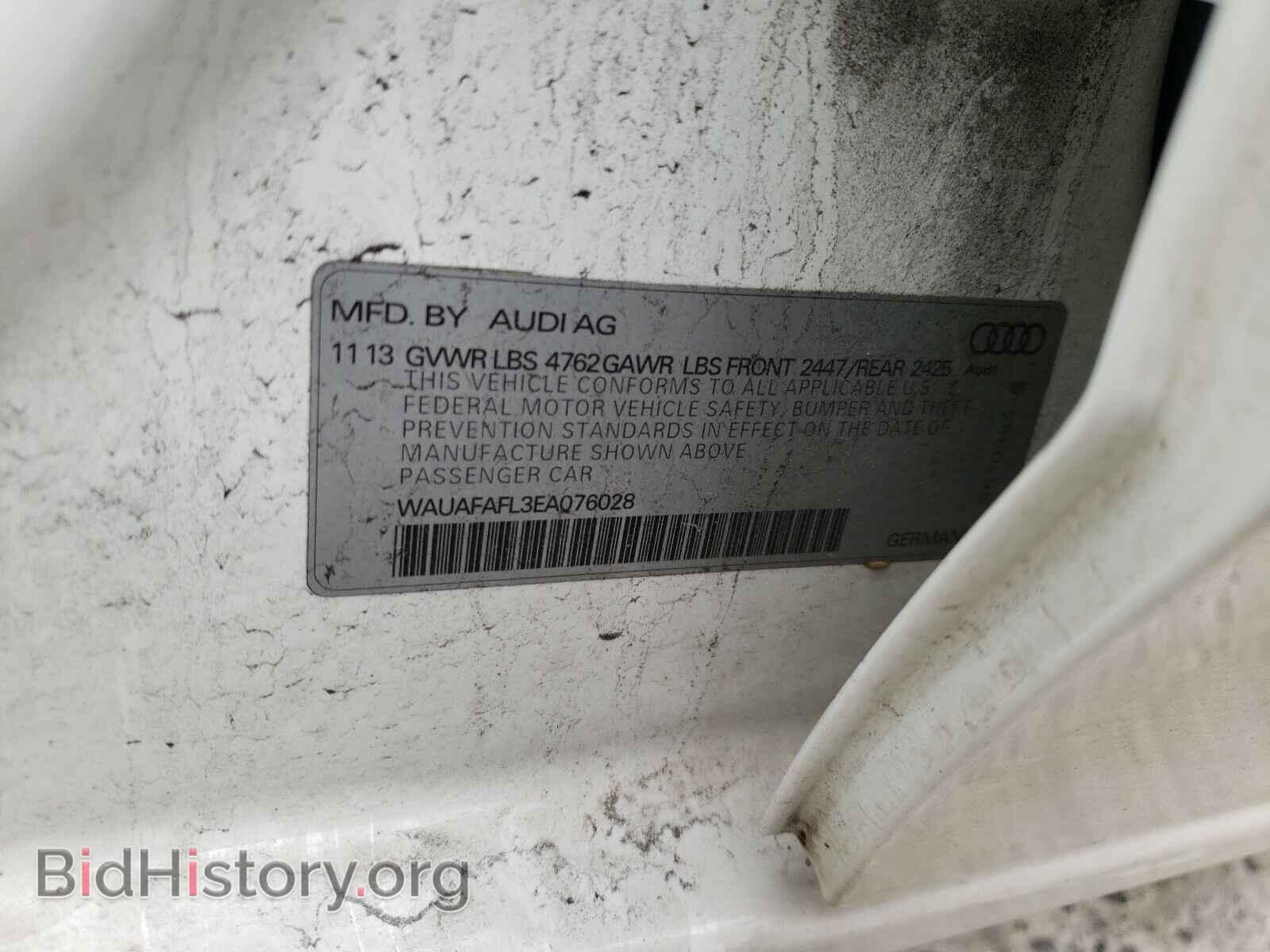 2014 AUDI A4 - VIN: WAUAFAFL3EA076028 - Photo 10