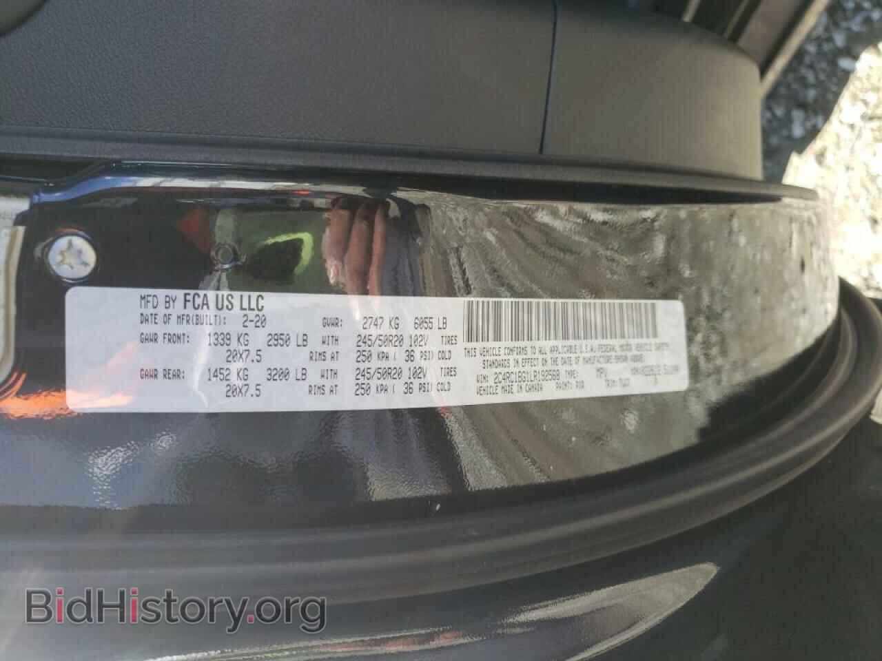 2020 CHRYSLER PACIFICA - VIN: 2C4RC1BG1LR192568 - Photo 10