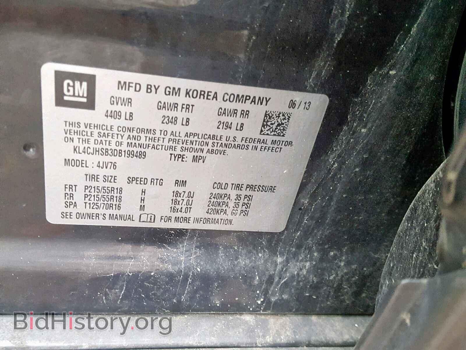 2013 BUICK ENCORE PRE - VIN: KL4CJHSB3DB199489 - Фото 10