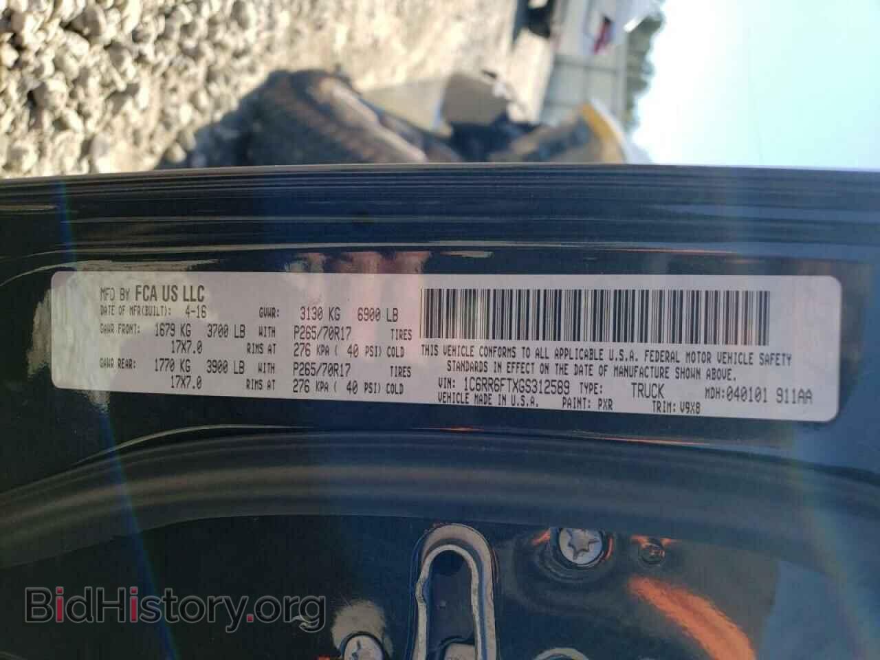 2016 RAM 1500 - VIN: 1C6RR6FTXGS312589 - Фото 10
