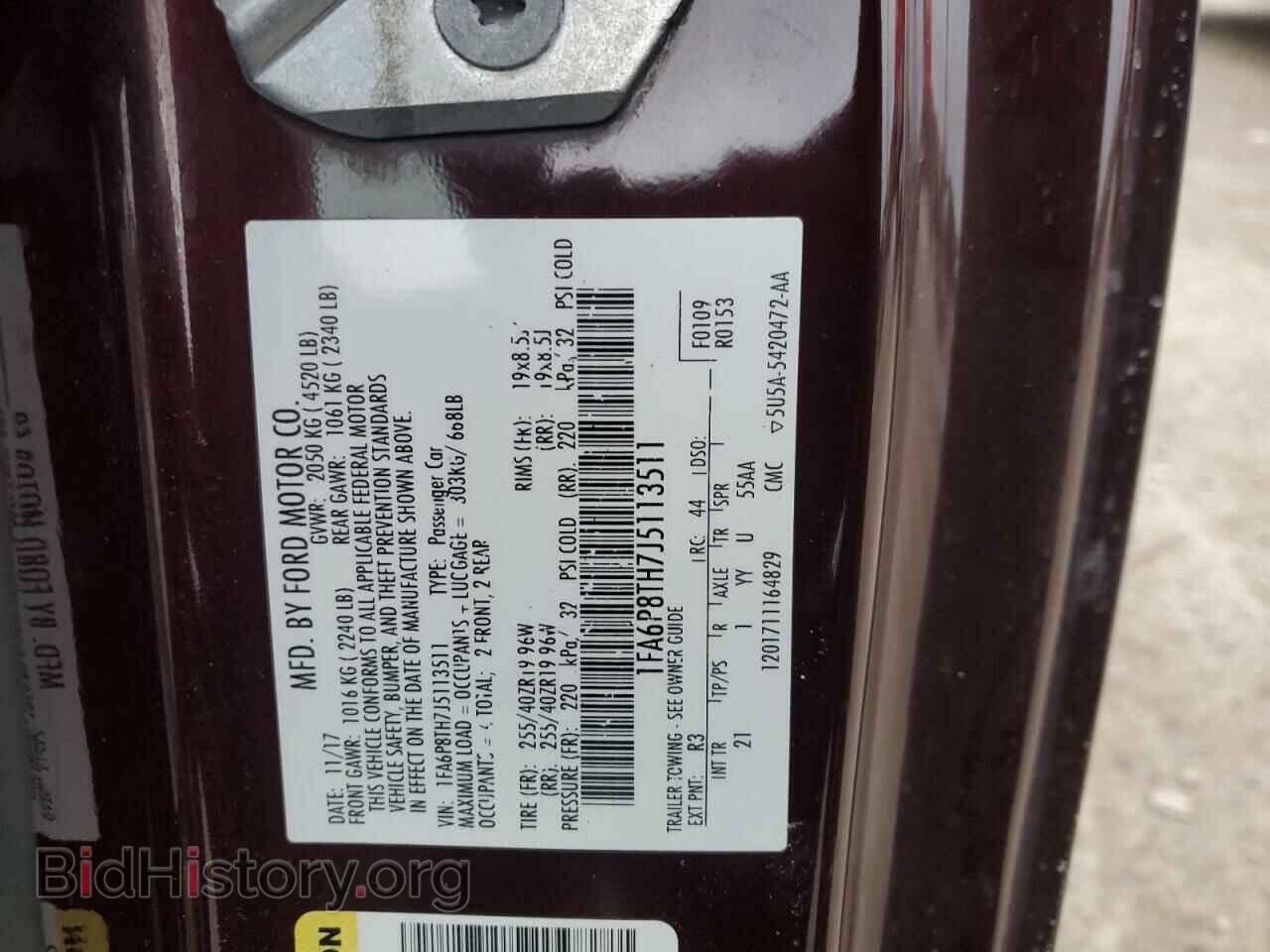 2018 FORD ALL Models - VIN: 1FA6P8TH7J5113511 - Photo 12