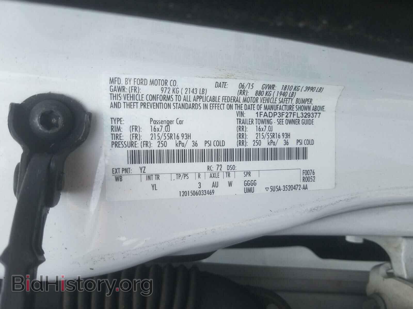 2015 FORD FOCUS - VIN: 1FADP3F27FL329377 - Photo 10