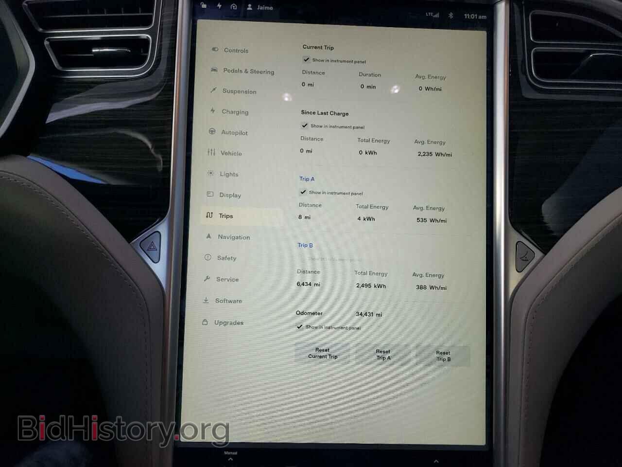 2015 TESLA MODEL S - VIN: 5YJSA1E27FF109541 - Фото 9