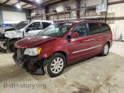 2016 Chrysler MINIVAN Town & COU, красный — VIN 2C4RC1BG1GR305604, Copart