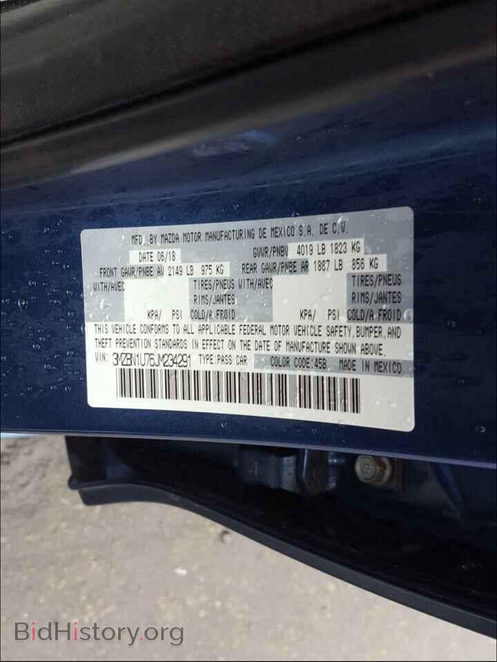 2018 MAZDA 3 - VIN: 3MZBN1U76JM234291 - Фото 10