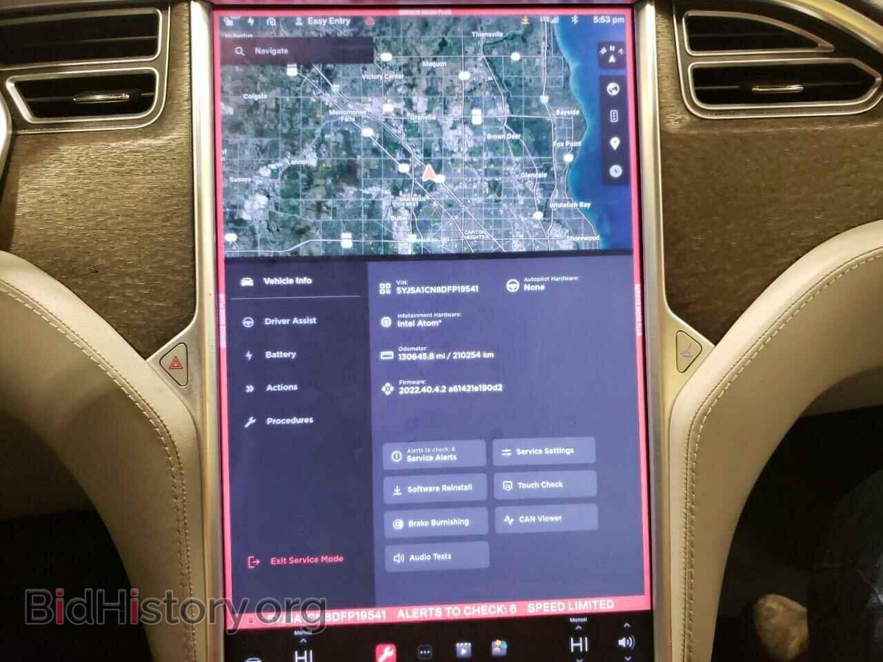 2013 TESLA MODEL S - VIN: 5YJSA1CN8DFP19541 - Photo 9