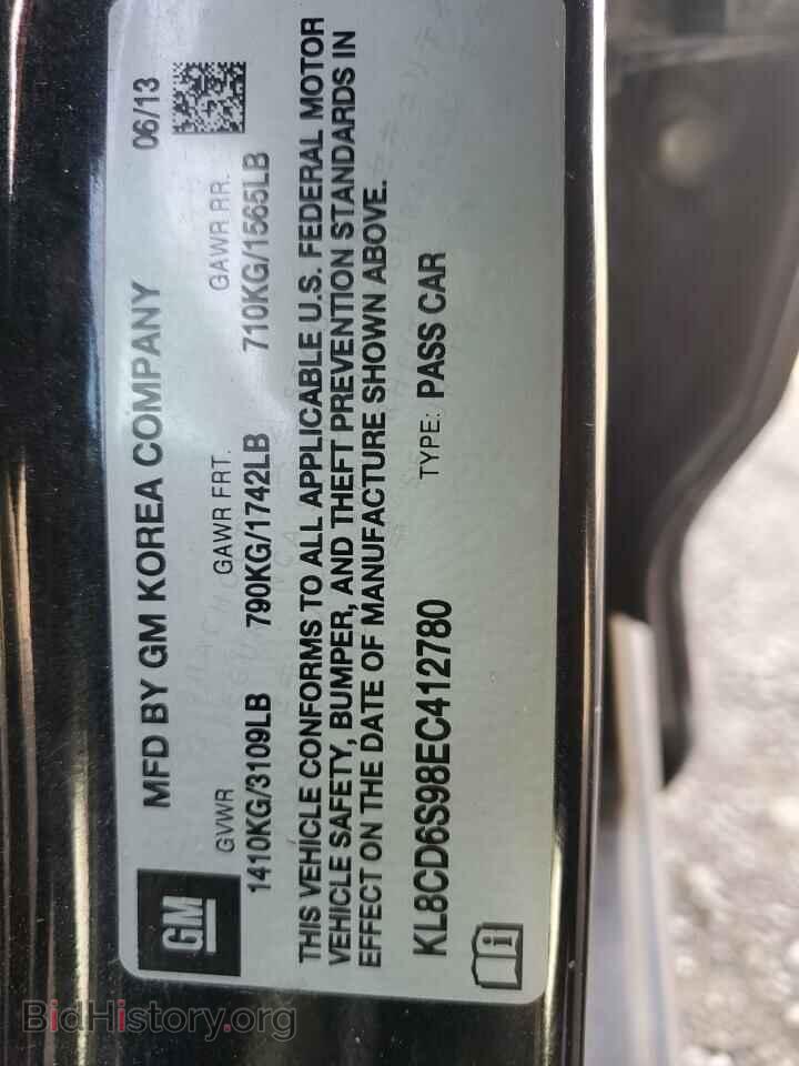 2014 CHEVROLET SPARK - VIN: KL8CD6S98EC412780 - Фото 12