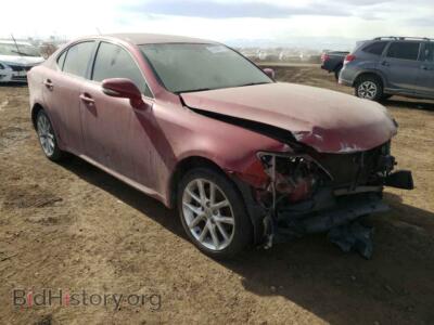 2011 Lexus IS IS 250, красный — VIN JTHCF5C25B5047051, Copart