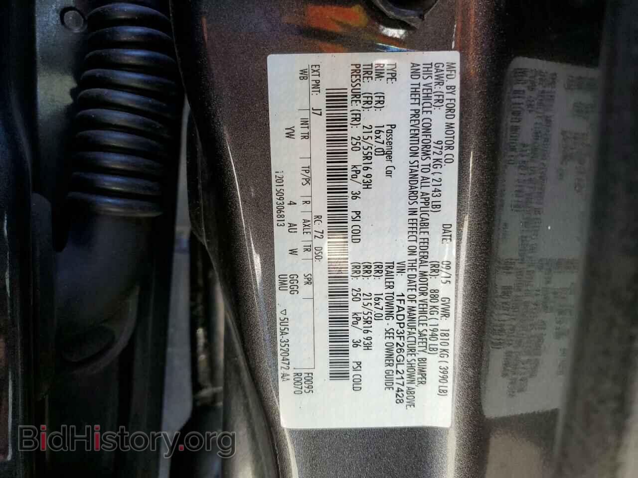 2016 FORD FOCUS - VIN: 1FADP3F26GL217428 - Фото 12