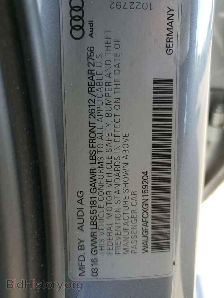 2016 AUDI A6 - VIN: WAUGFAFCXGN159204 - Фото 12