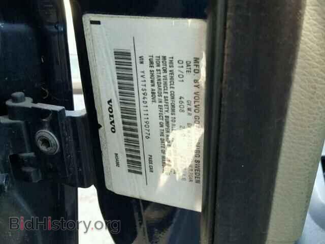 2001 VOLVO S80 - VIN: YV1TS94D111190776 - Фото 10