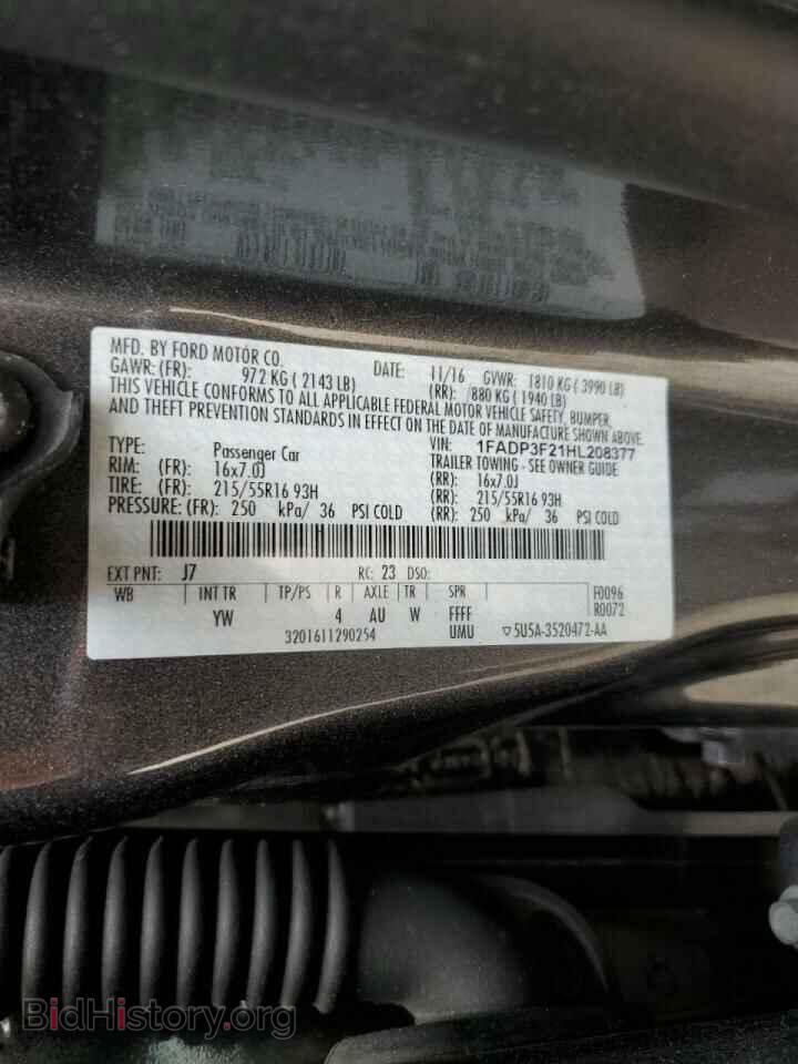 2017 FORD FOCUS - VIN: 1FADP3F21HL208377 - Фото 13