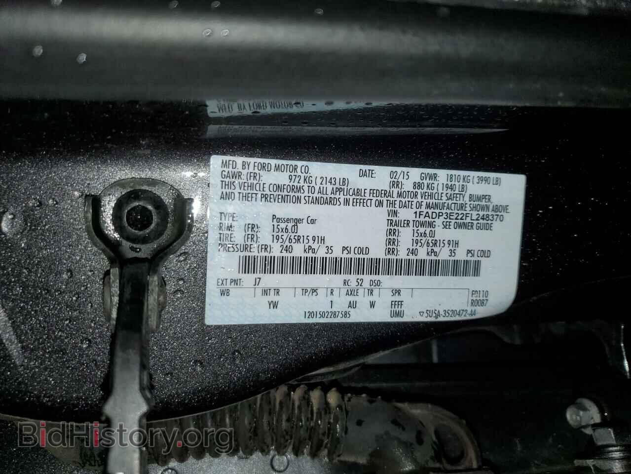 2015 FORD FOCUS - VIN: 1FADP3E22FL248370 - Photo 13