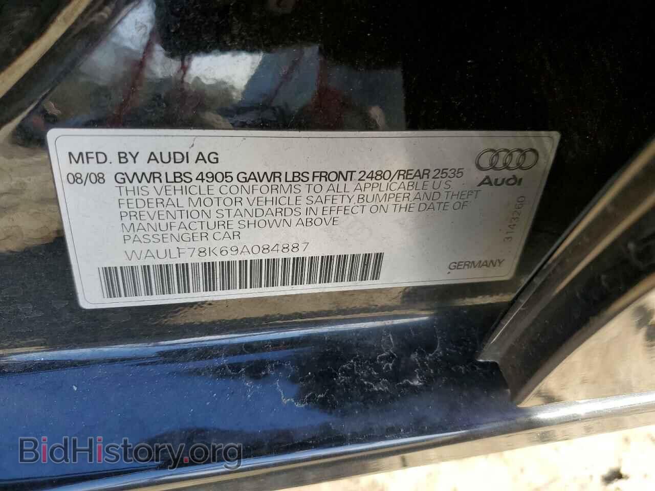2009 AUDI A4 - VIN: WAULF78K69A084887 - Фото 12