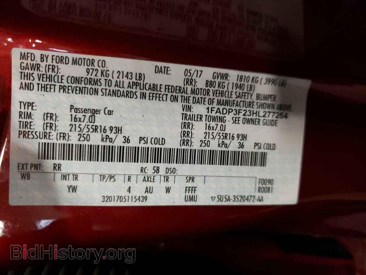 2017 FORD FOCUS - VIN: 1FADP3F23HL277264 - Photo 12