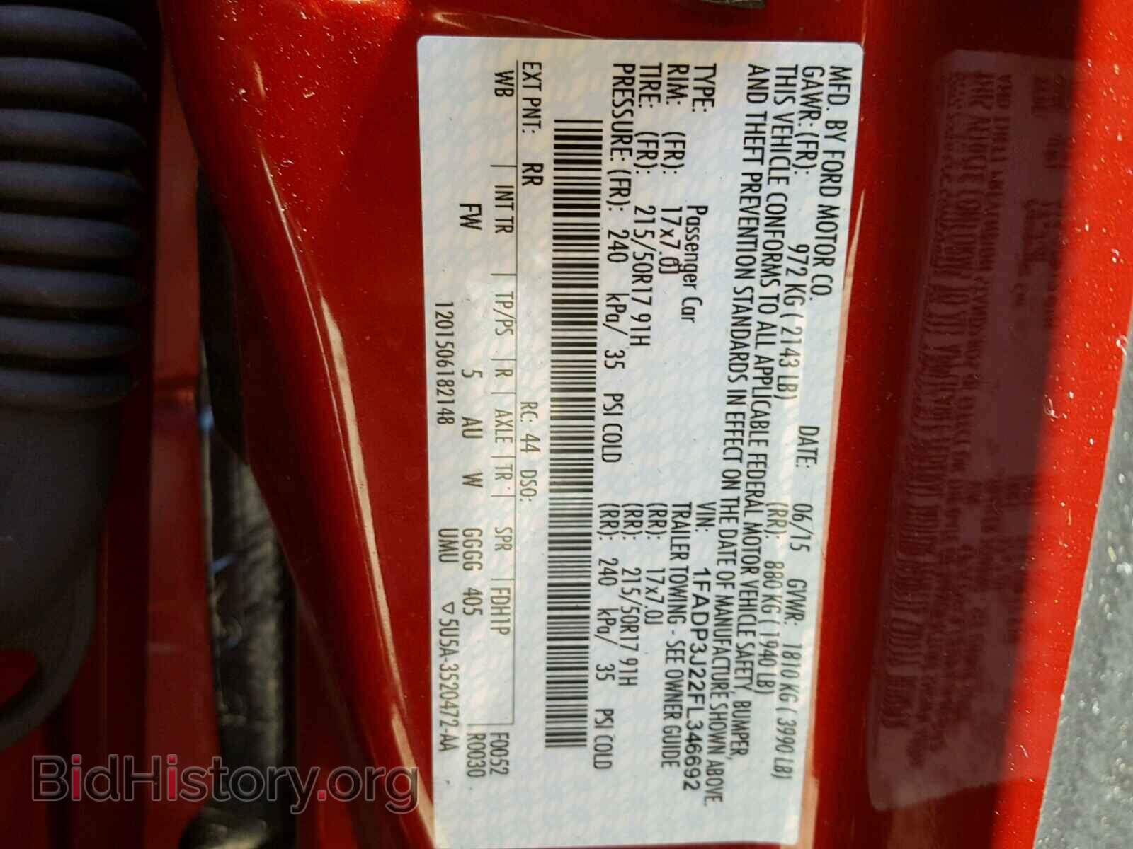 2015 FORD FOCUS - VIN: 1FADP3J22FL346692 - Фото 10