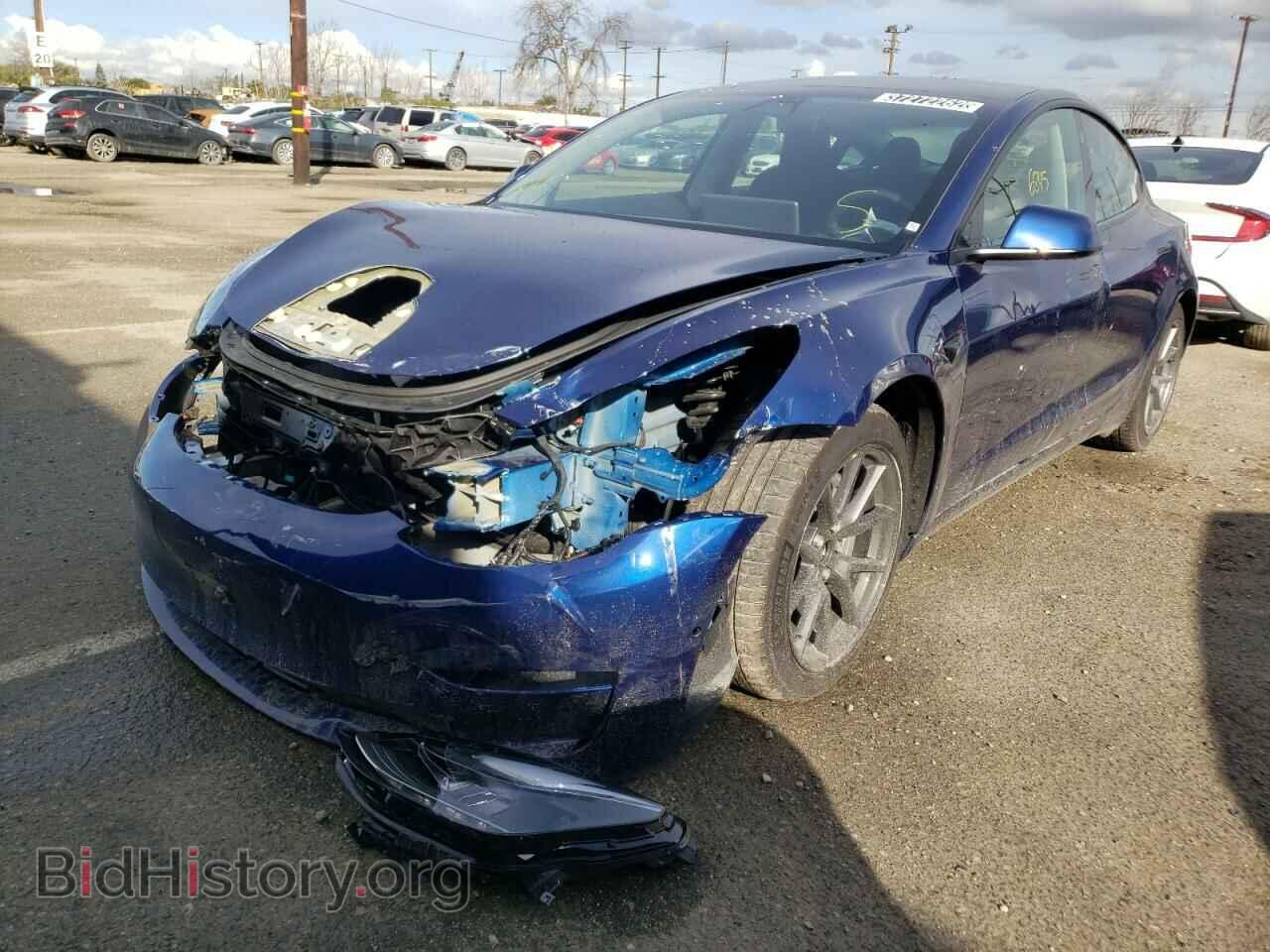 2021 TESLA MODEL 3 - VIN: 5YJ3E1EA0MF093809 - Фото 2