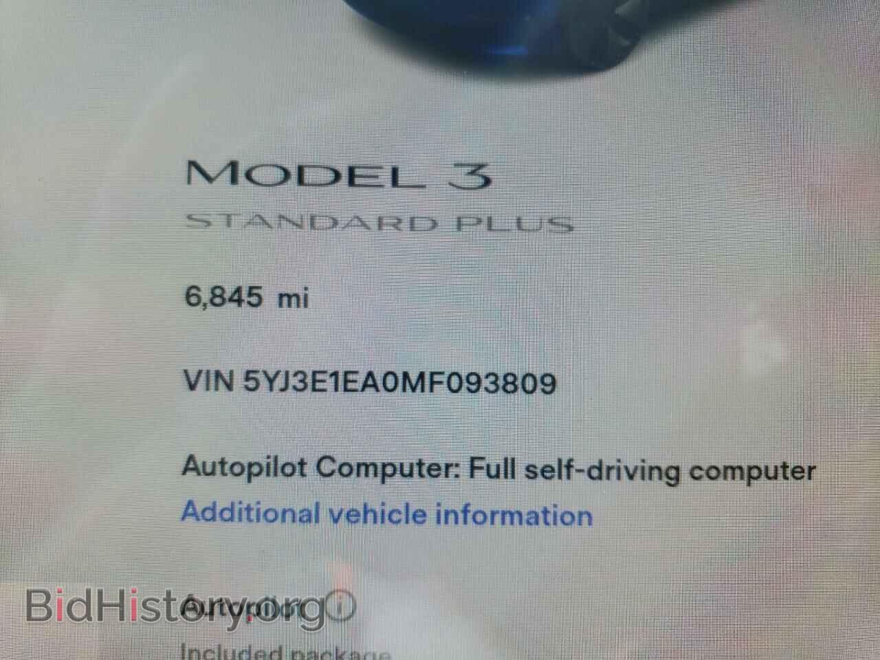 2021 TESLA MODEL 3 - VIN: 5YJ3E1EA0MF093809 - Фото 8