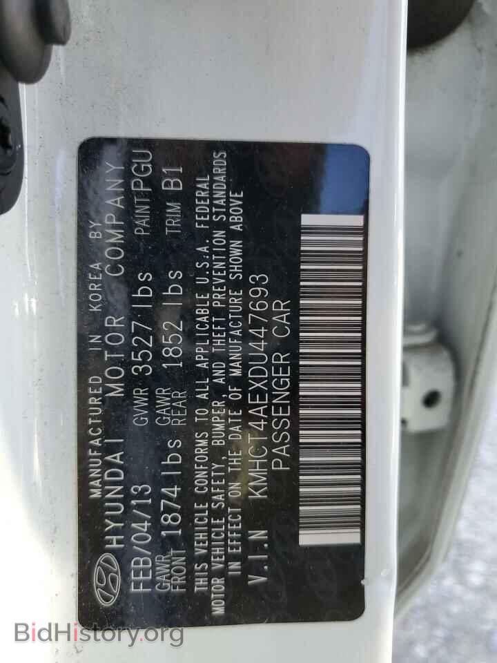 2013 HYUNDAI ACCENT - VIN: KMHCT4AEXDU447693 - Фото 12