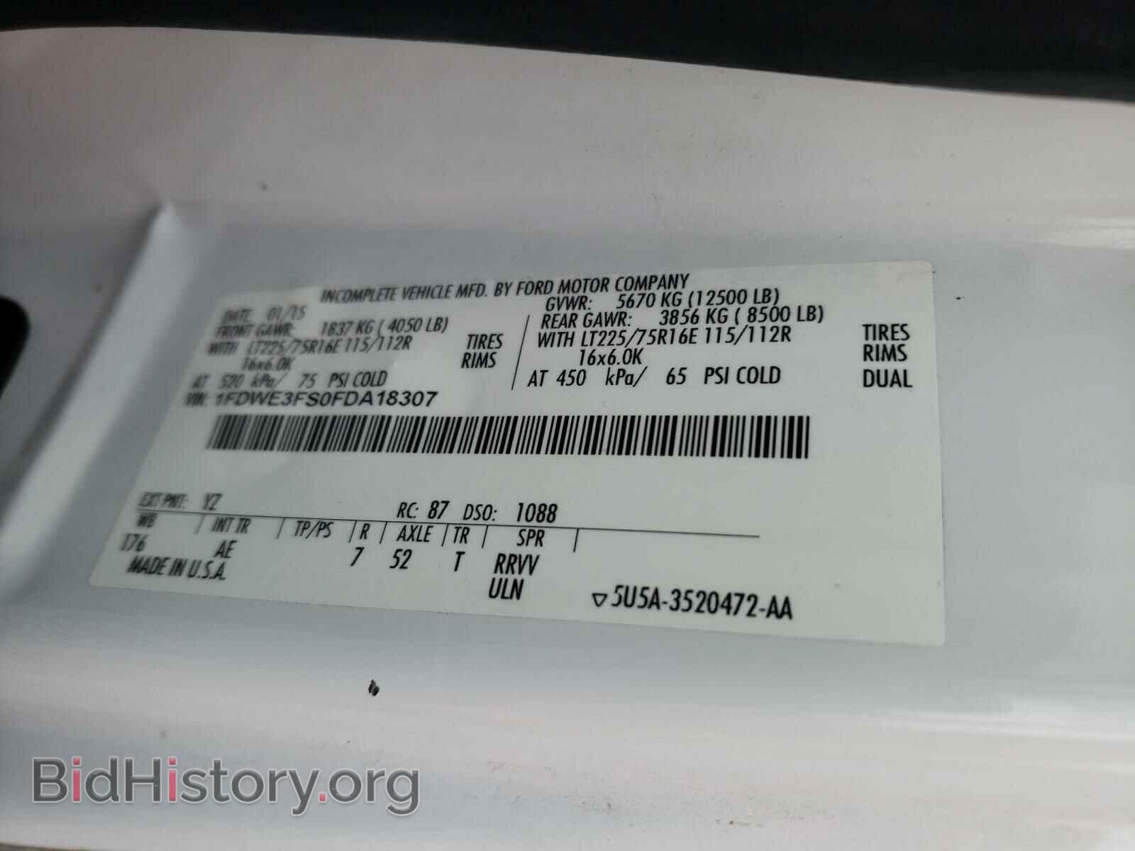 2015 FORD ECONOLINE - VIN: 1FDWE3FS0FDA18307 - Photo 10