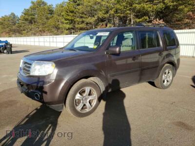 2013 Honda PILOT Pilot EXL, коричневый — VIN 5FNYF4H57DB020116, Copart
