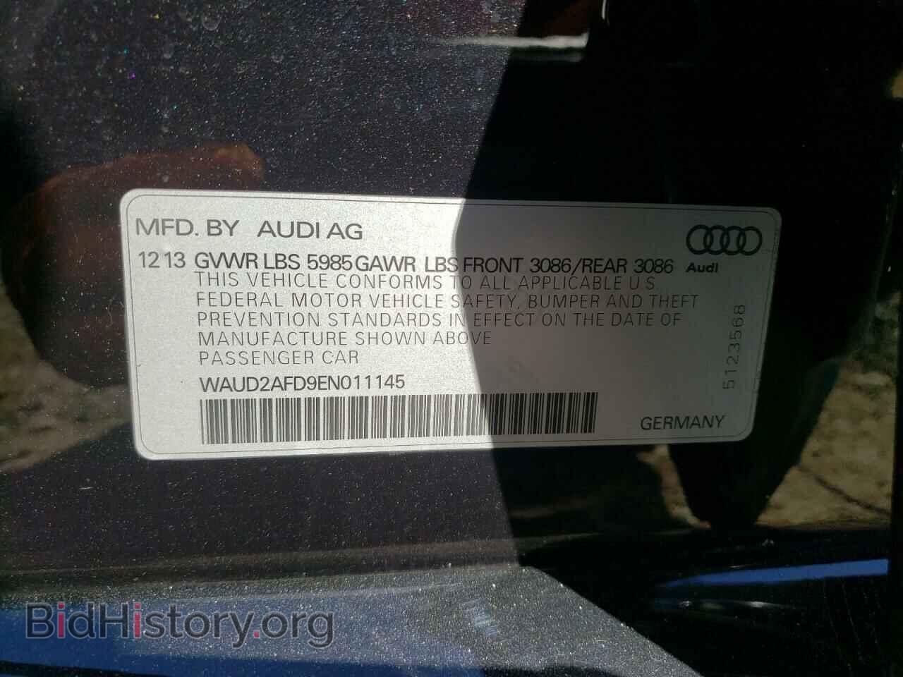 2014 AUDI S8 - VIN: WAUD2AFD9EN011145 - Фото 10
