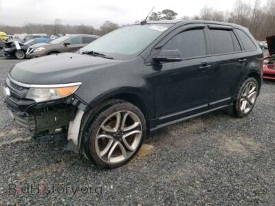 2014 Ford EDGE Edge Sport, black — VIN 2FMDK3AK9EBA65007, Copart