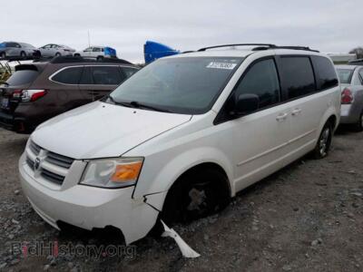 2010 Dodge CARAVAN Grand Cara, белый — VIN 2D4RN4DE0AR129677, Copart