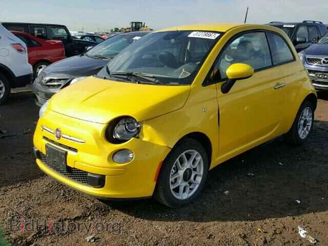 2015 FIAT 500 - VIN: 3C3CFFAR3FT667656 - Фото 2