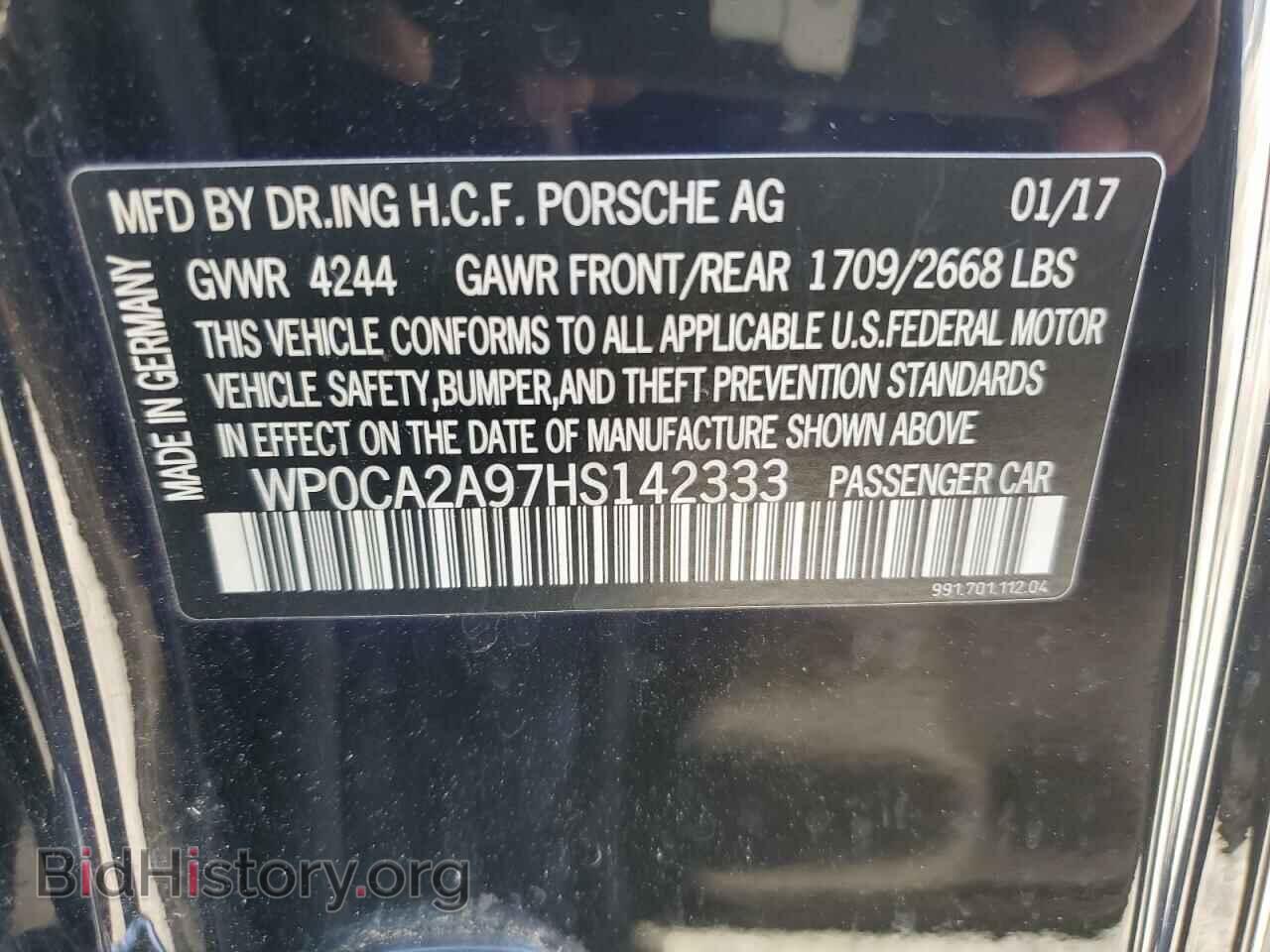 2017 PORSCHE 911 - VIN: WP0CA2A97HS142333 - Фото 13