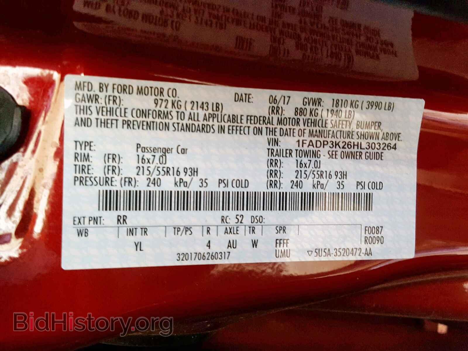 2017 FORD FOCUS SE - VIN: 1FADP3K26HL303264 - Фото 10